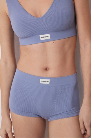 Seamless ribbed culottes