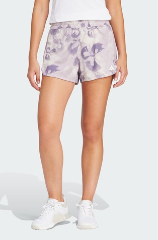 Pacer Train Flower Tie-Dye Print Shorts