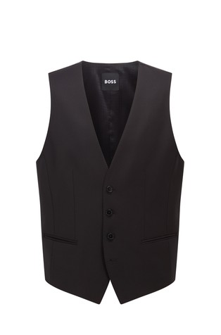 Slim fit telovnik iz deviške volne
