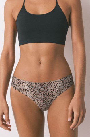 Seamless animal print Brazilian panty