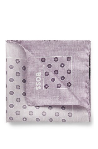 Svilen žepni robček s potiskom
