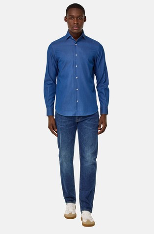 BOGGI MILANO Slim Stretch Cotton Jeans Blue 3