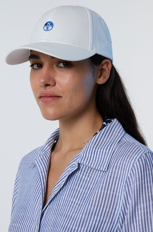 NORTH SAILS Baseball cap with logo patch White 3