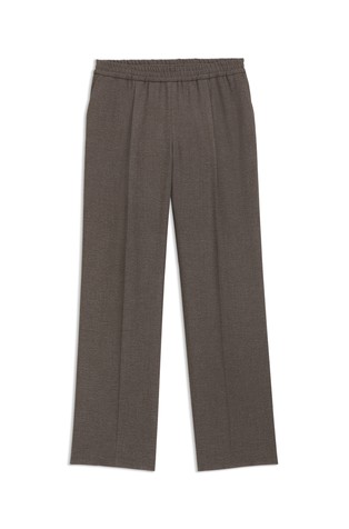 Modern fit hlače iz meliranega kepra