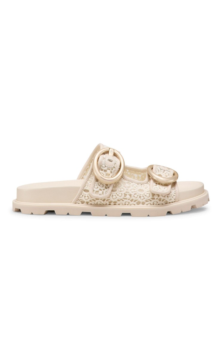 STUART WEITZMAN Benni Slide Linen 