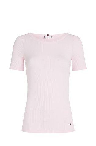 Slim fit viscose T-shirt