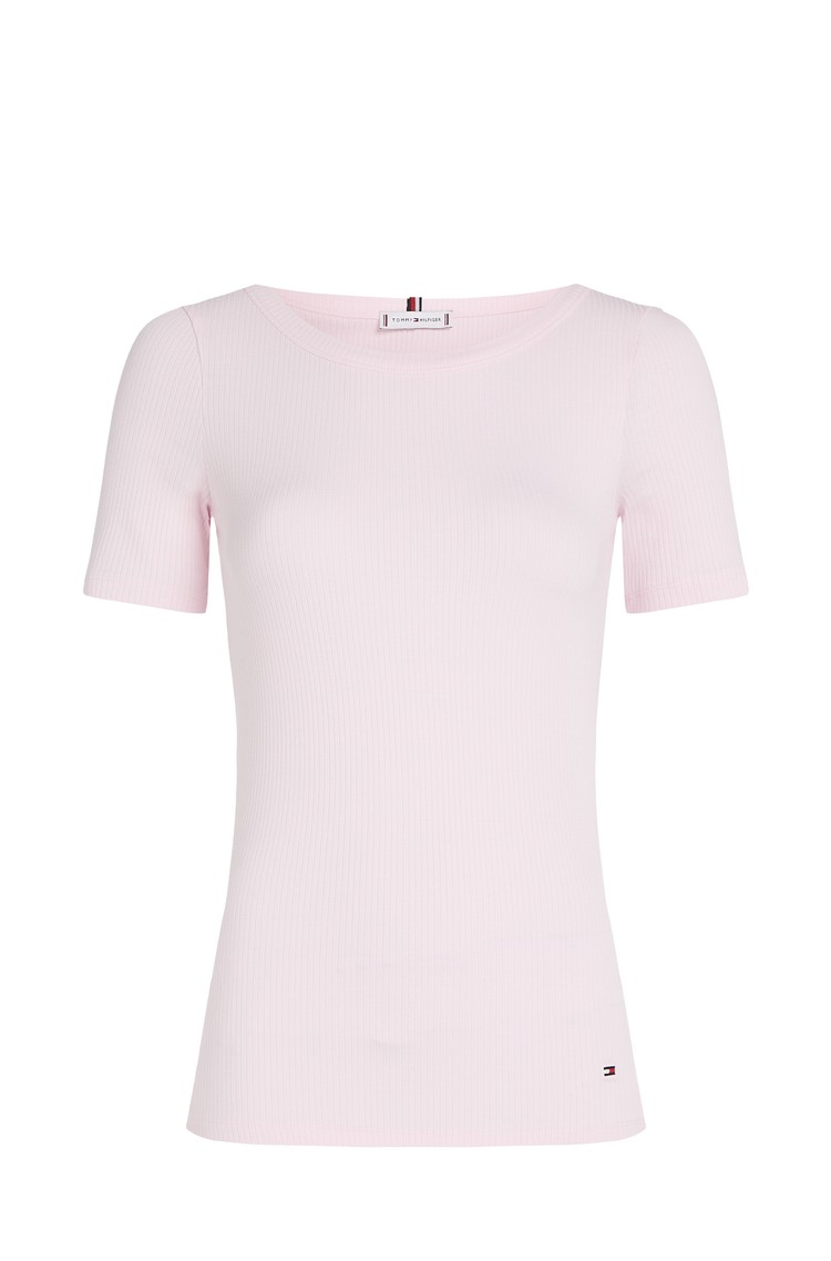TOMMY HILFIGER Slim fit viskozna majica Roza - Pink 