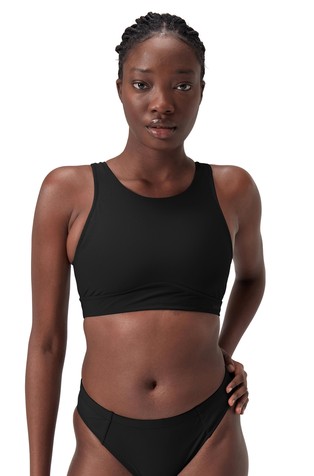 Highneck Bikini Crop Top