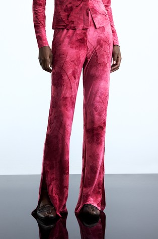 Hlače s cvetličnim vzorcem