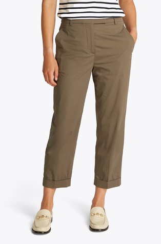 Slim fit Cotton Blend Trousers