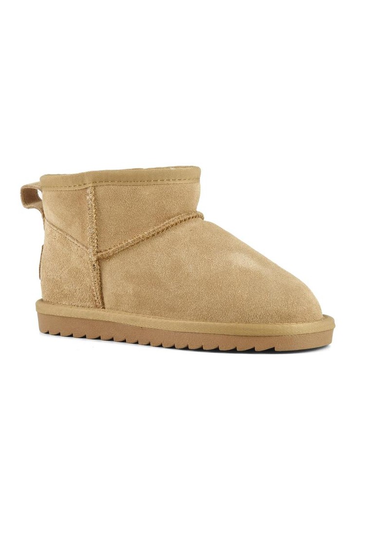 COLORS OF CALIFORNIA Short winter boot in suede Brown 