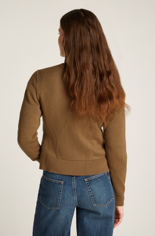 TOMMY HILFIGER Down Contrast Quilted Jacket Brown 2