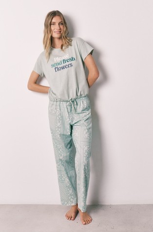 Cotton short sleeve pyjamas