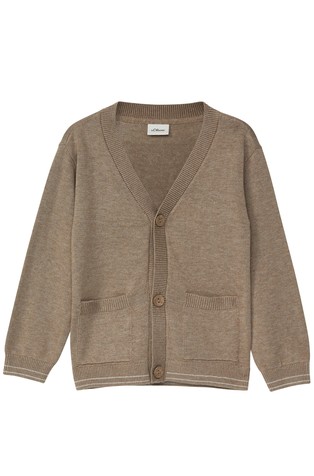 Pletena jopa s kontrastnimi črtami