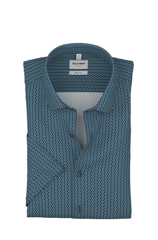 Level Five 24/Seven patterned body fit short-sleeved shirt