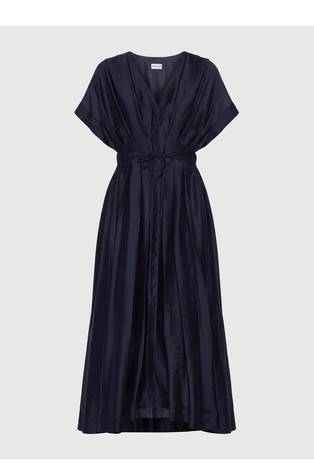 Organza dress with pleats