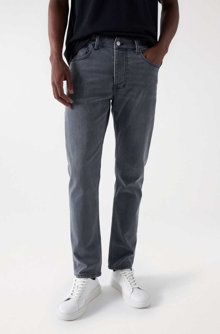 SALSA JEANS Slim fit S-Activ jeans hlače Siva - Gray 