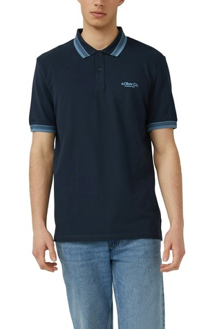 Piké polo majica s kontrastnimi detajli