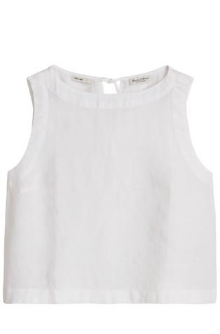 Lanena majica brez rokavov