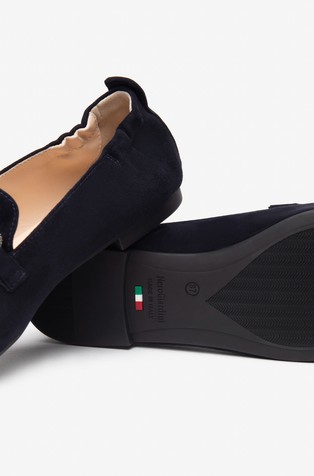 NEROGIARDINI Suede loafers Navy 5