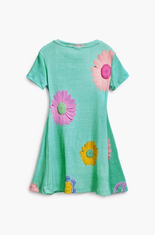 DESIGUAL Obleka s potiskom Modra - Blue / Multi 5