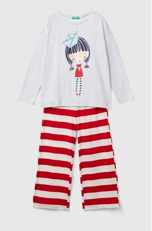 Cotton blend pyjamas with cute print