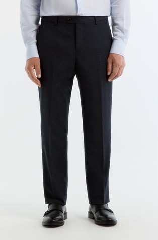 Coolmax® slim fit bird's eye trousers