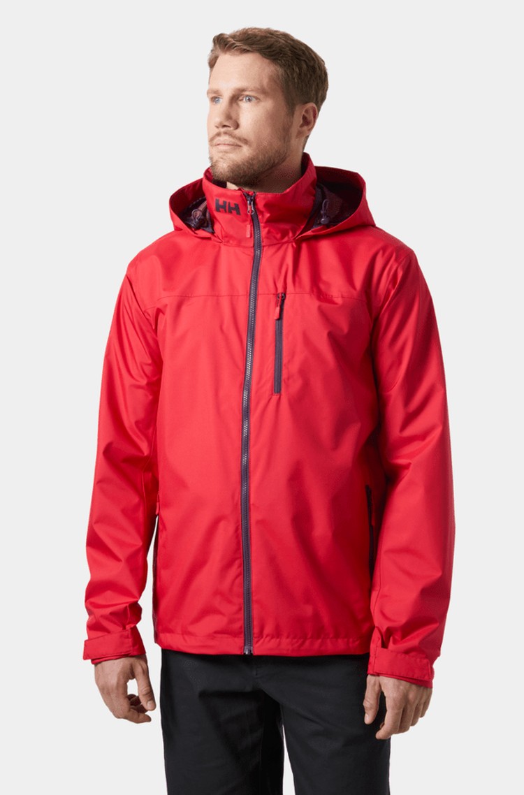 HELLY HANSEN Crew 2.0 jadralska jakna s kapuco Rdeča - Red 