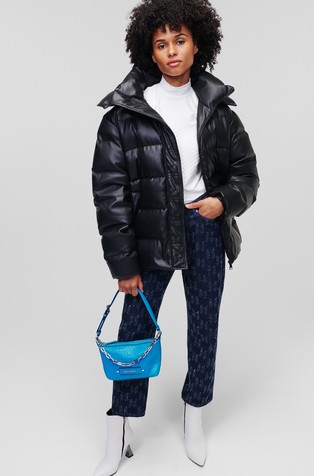 KARL LAGERFELD K/Kushion Monogram-Embossed Baguette Scuba 4