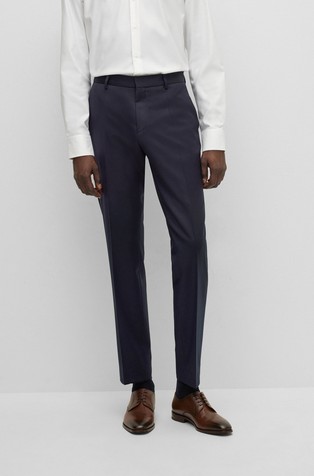 Slim fit hlače iz deviške volne