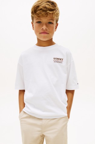 Majica s kratkimi rokavi in potiskom na hrbtu