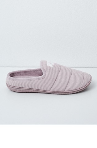 Corduroy slippers