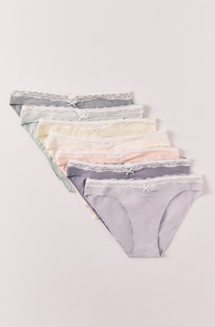 Classic lace 7-pack panties