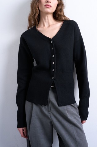 TSCOMPACT cotton-blend knit cardigan