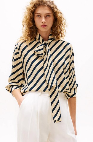 TH x Sofia Richie Grainge Viscose Striped Shirt