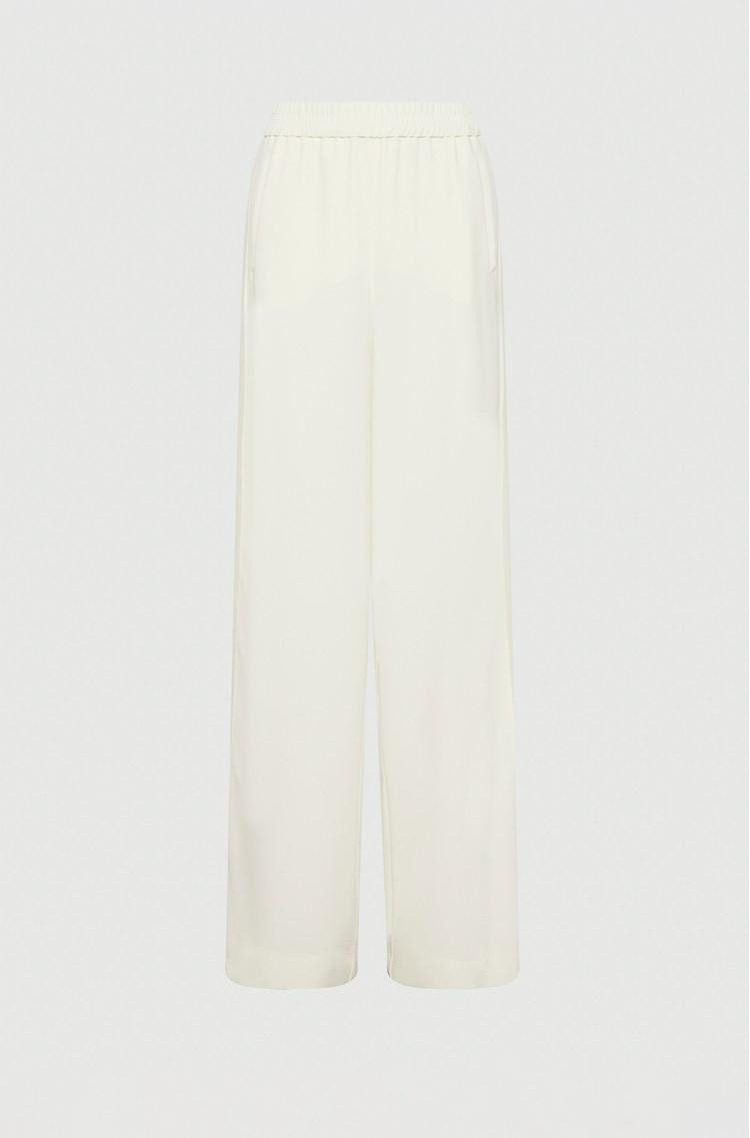 MARELLA Art. 365 straight envers satin trousers Wool White 