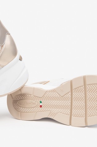 NEROGIARDINI Wedge heel sneakers White/Silver 5