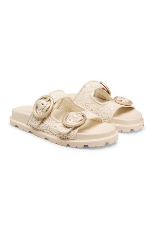 STUART WEITZMAN Benni Slide Linen 2