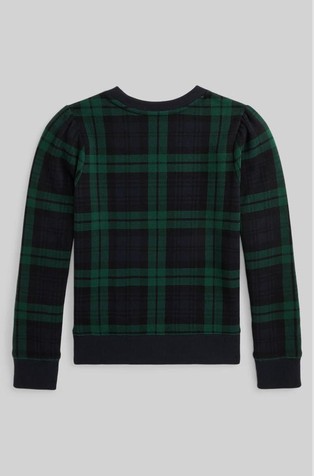 RALPH LAUREN Polo Bear karirast pulover s flisirano notranjostjo Večbarvna - Blackwatch 2