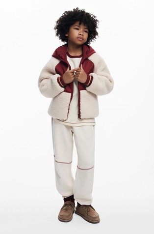 Sherpa jacket with hood