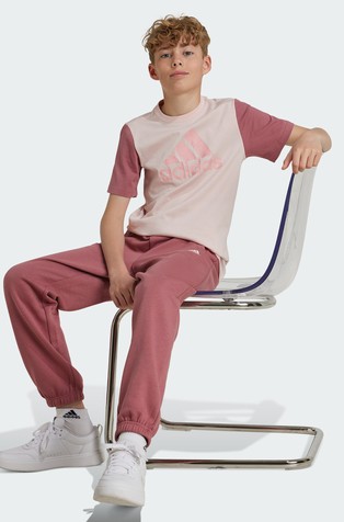 ADIDAS Essentials Small Logo Fleece Joggers Kids Pink 7