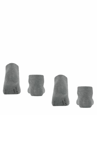 FALKE Happy paket 2 parov nizkih nogavic Siva - Gray 3