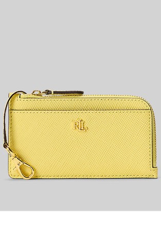 Leather L-zip Card Case