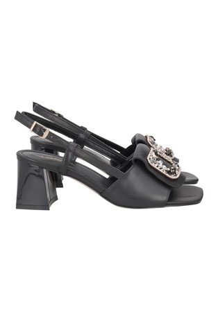 Ocean Leather Slingback With Accessory