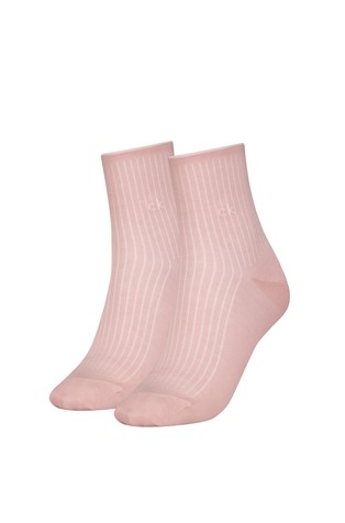 2 Pack Crew Socks in Cotton-blend