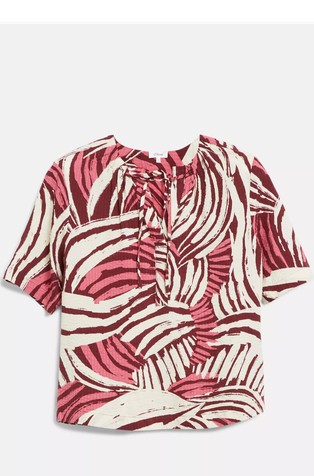 Bluza iz viskozne mešanice z vzorcem