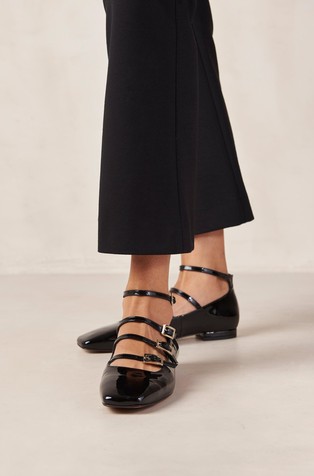 ALOHAS Luke Onix Patent Leather Ballet Flats Black 3