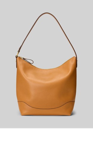 Tasha večja usnjena hobo torbica