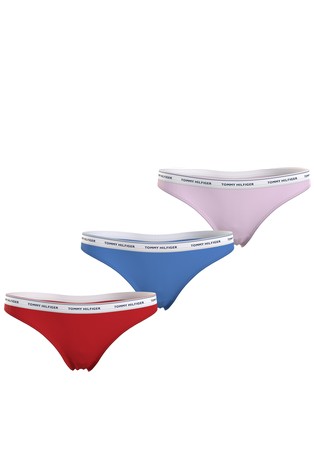 3-Pack Premium Essential Repeat Logo Thongs