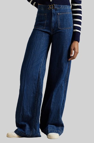 Široke zvončaste jeans hlače